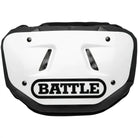 Battle Sports Chrome Protective Football Back Plate - Pearl White/Black Battle Sports