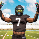 Battle Sports Gang Gang Double Threat Adult Football Receiver Gloves - Black Battle Sports