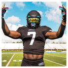 Battle Sports Gang Gang Double Threat Adult Football Receiver Gloves - Black Battle Sports