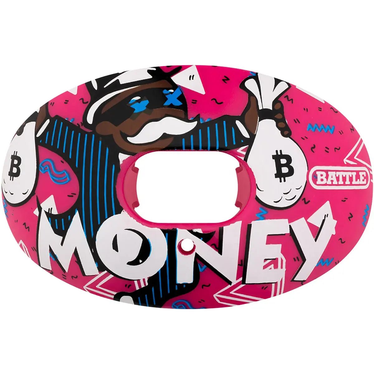 Battle Sports Money Man Oxygen Lip Protector Mouthguard - Pink Battle Sports
