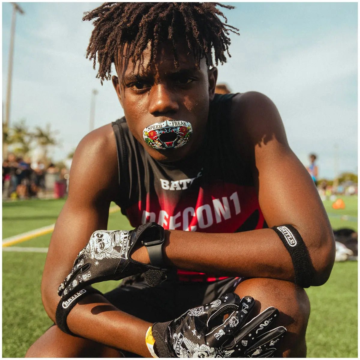 Battle Sports Speed Freak Oxygen Lip Protector Mouthguard - Multicolor Battle Sports