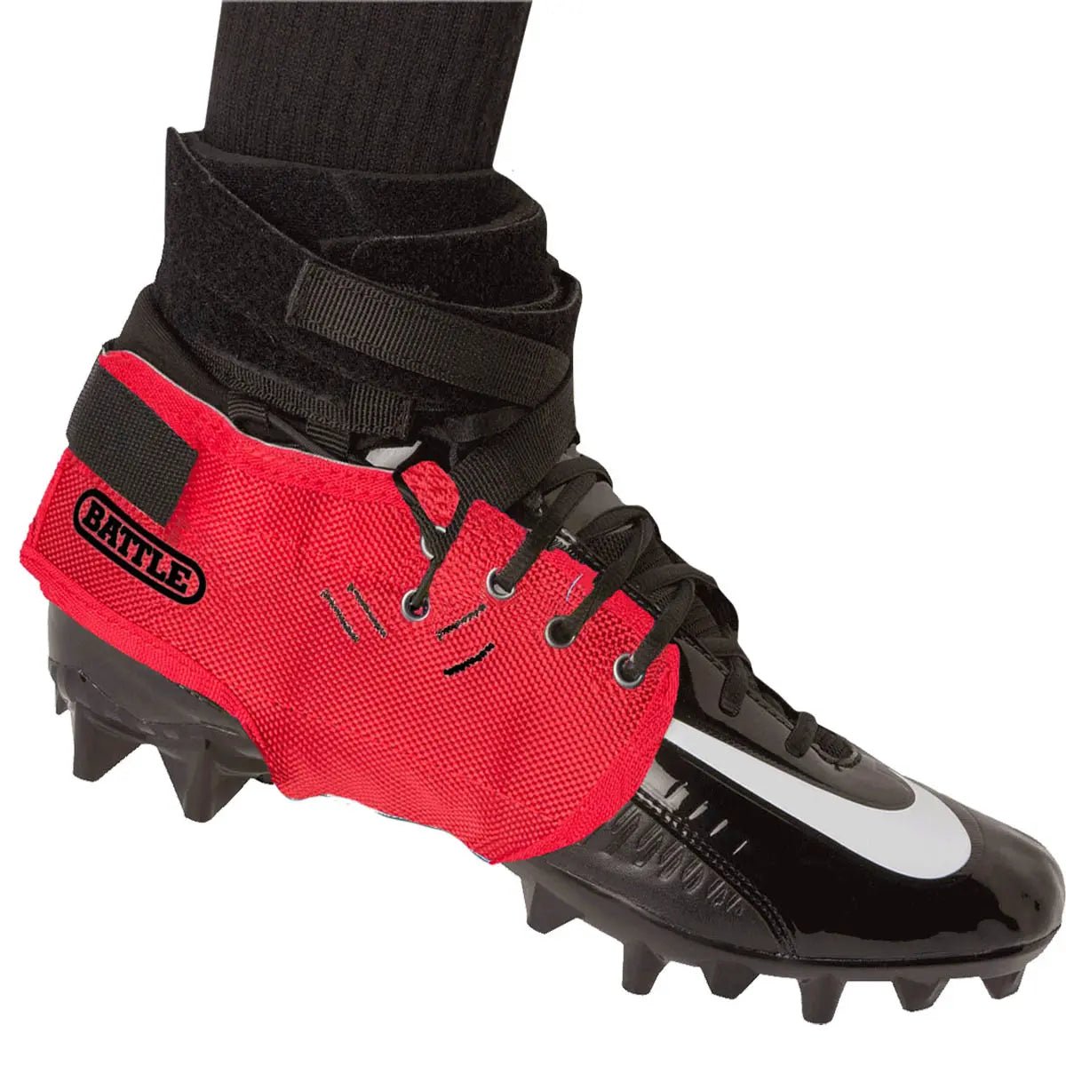 Battle Sports XFAST Over the Cleat Ankle Support System - Red Battle Sports