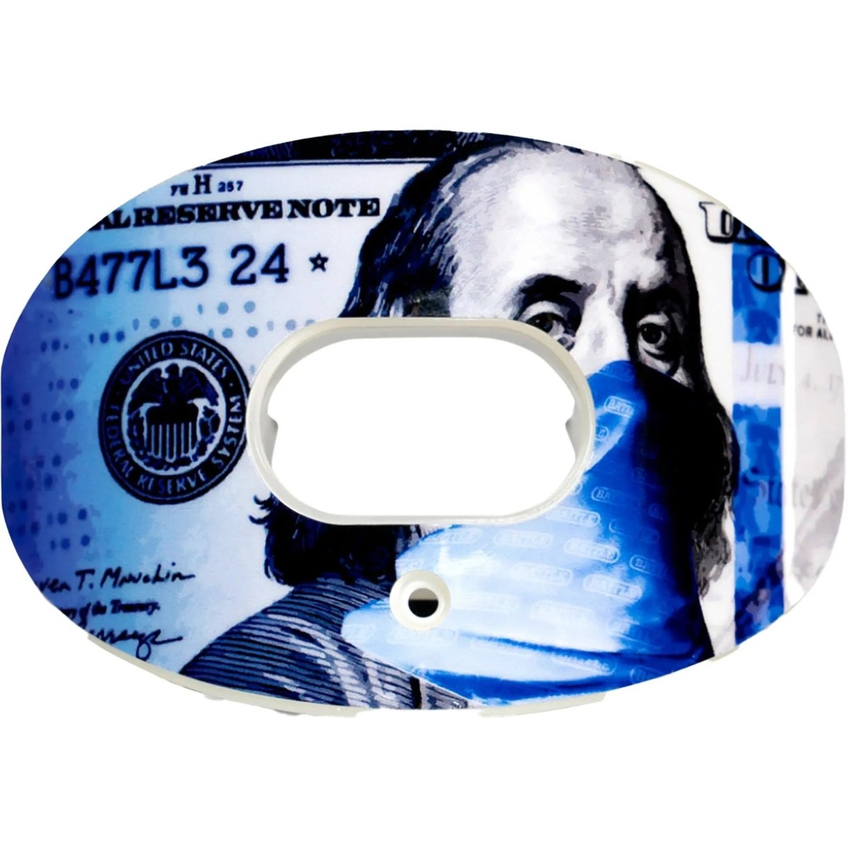 Battle Sports - "Blue Strips" Oxygen Football Mouthguard Battle Sports