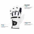 Bionic Gloves Men's StableGrip 2.0 Golf - Right - Gray Bionic Gloves
