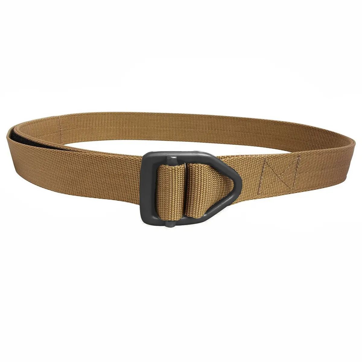Bison Designs Last Chance Heavy Duty Black Buckle Belt - Coyote Brown Bison Designs