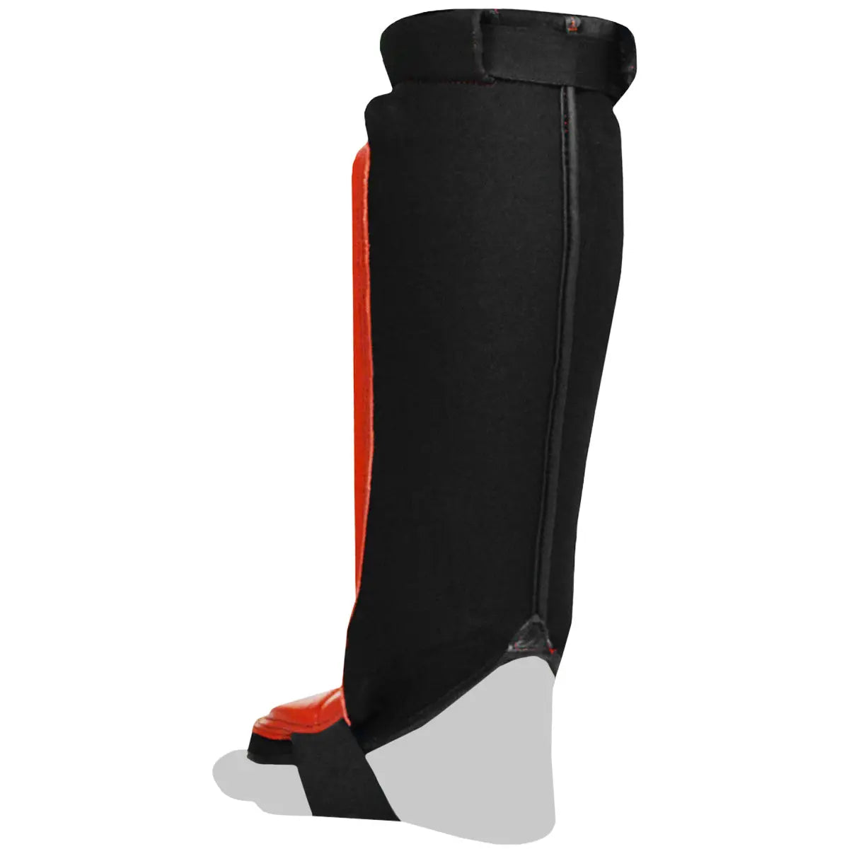 Forza Sports Leather Instep Shin Guards - Red/Black Forza Sports
