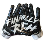 Battle Sports Youth Finally Rich 2.0 Football Gloves - White/Black Battle Sports