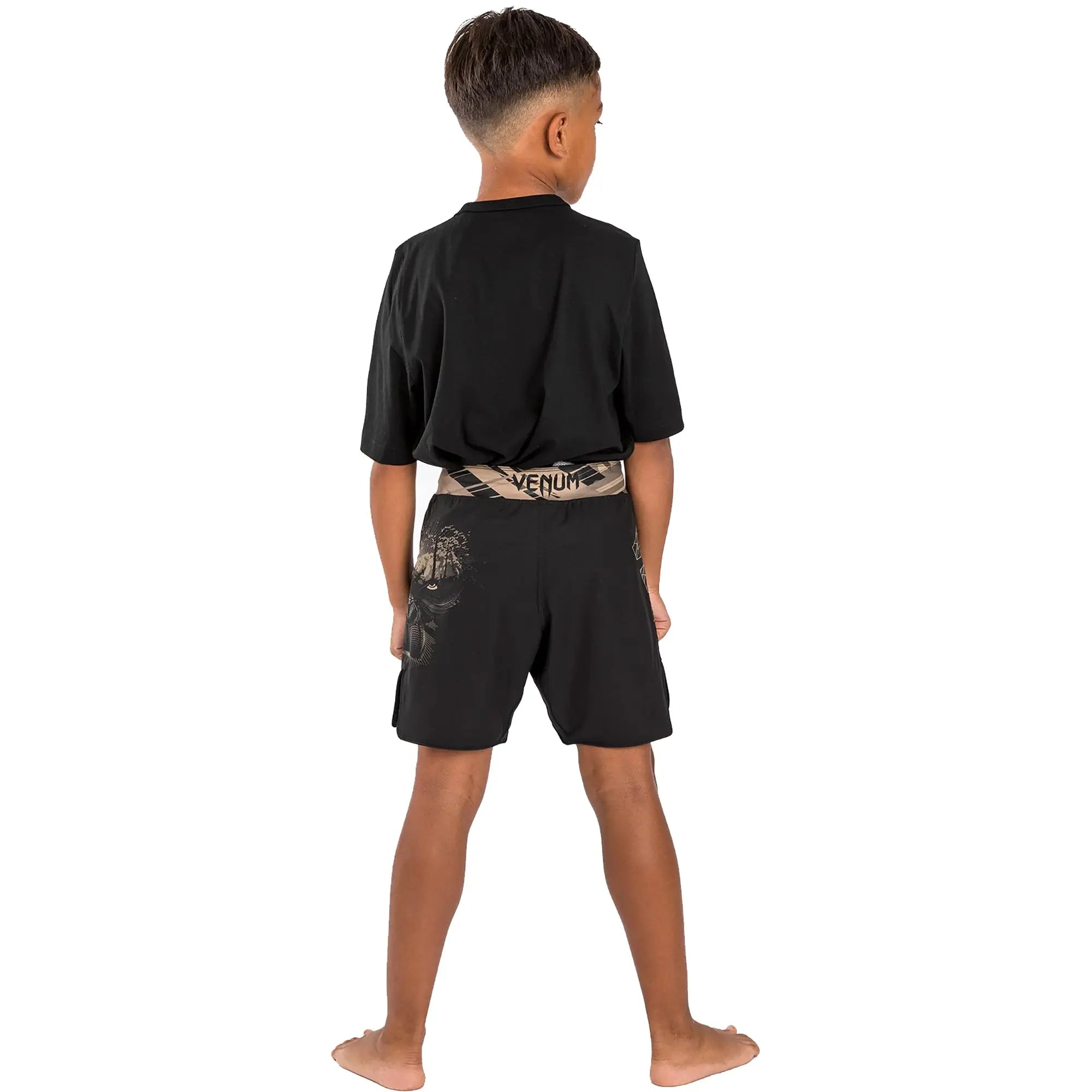 Venum Kid's Gorilla Jungle Fight Shorts - Sand/Black Venum