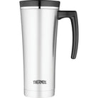 Thermos 16 oz Sipp Insulated Stainless Steel Travel Mug w/ Handle - Silver/Black Thermos