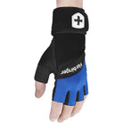 Harbinger Unisex Training Grip Wrist Wrap Weight Lifting Gloves 2.0 - Black/Blue Harbinger