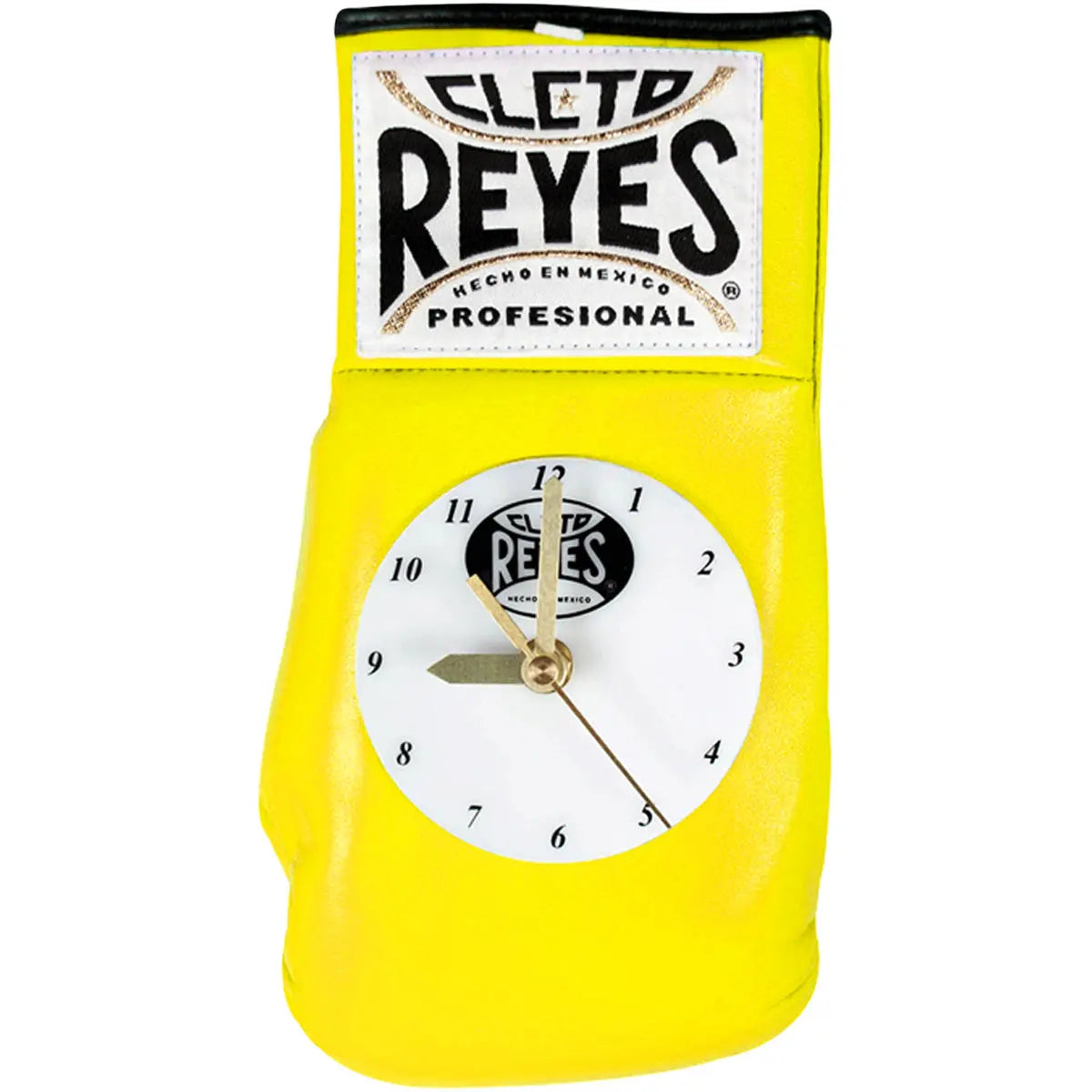 Cleto Reyes 10 oz. Authentic Pro Fight Leather Clock Glove - Yellow Cleto Reyes
