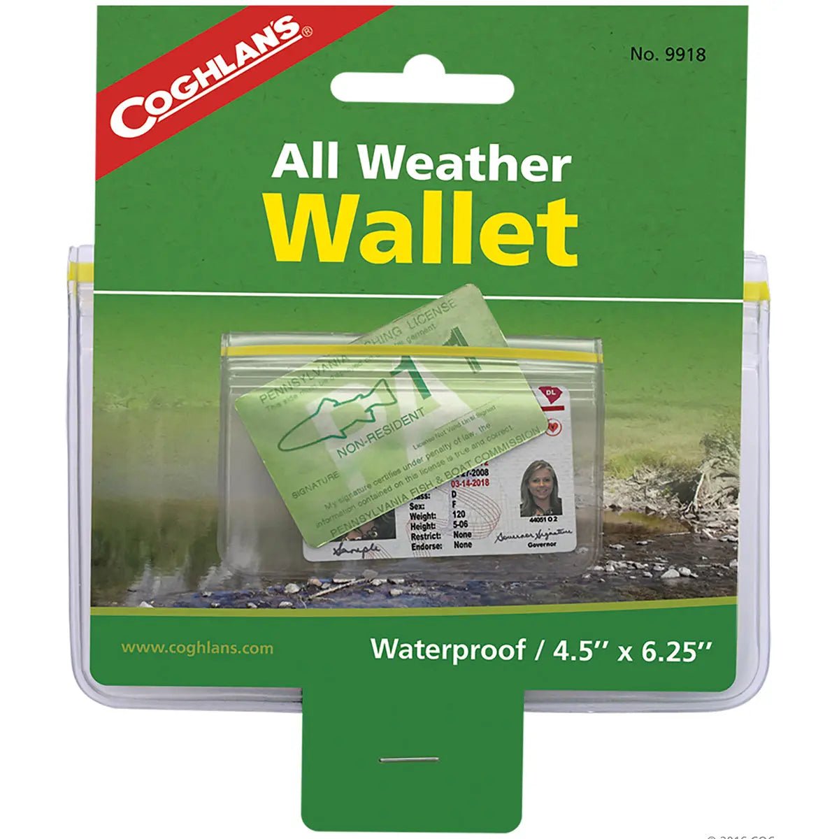 Coghlan's All-Weather Wallet, Waterproof Protection with Zip Lock Closure Coghlan's