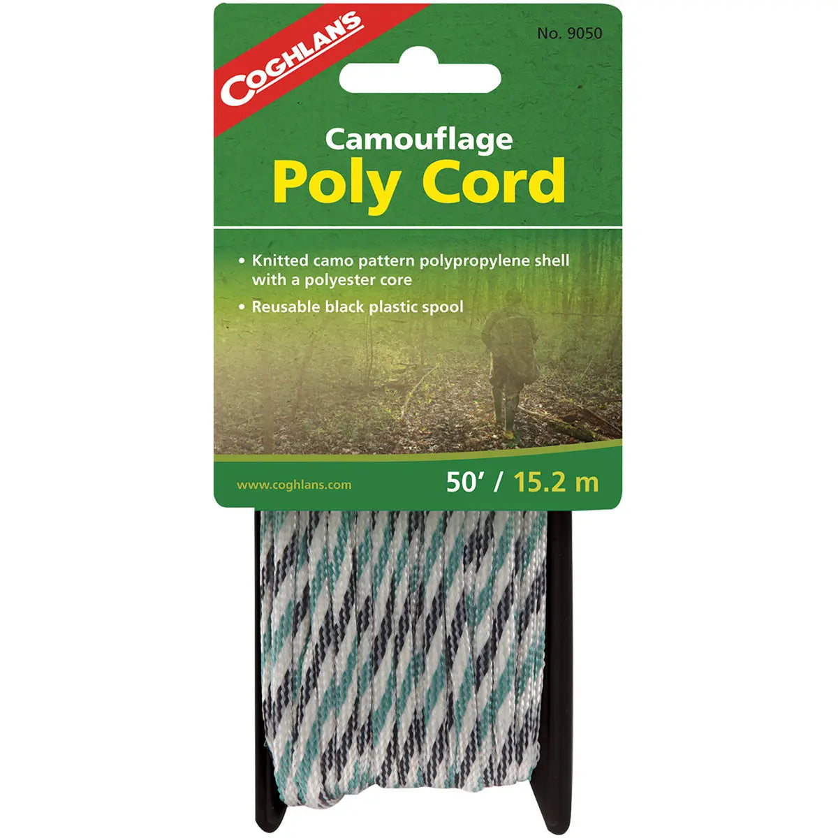 Coghlan's Camouflage Poly Cord, 50' Polypropylene Rope, Camping Survival Tool Coghlan's
