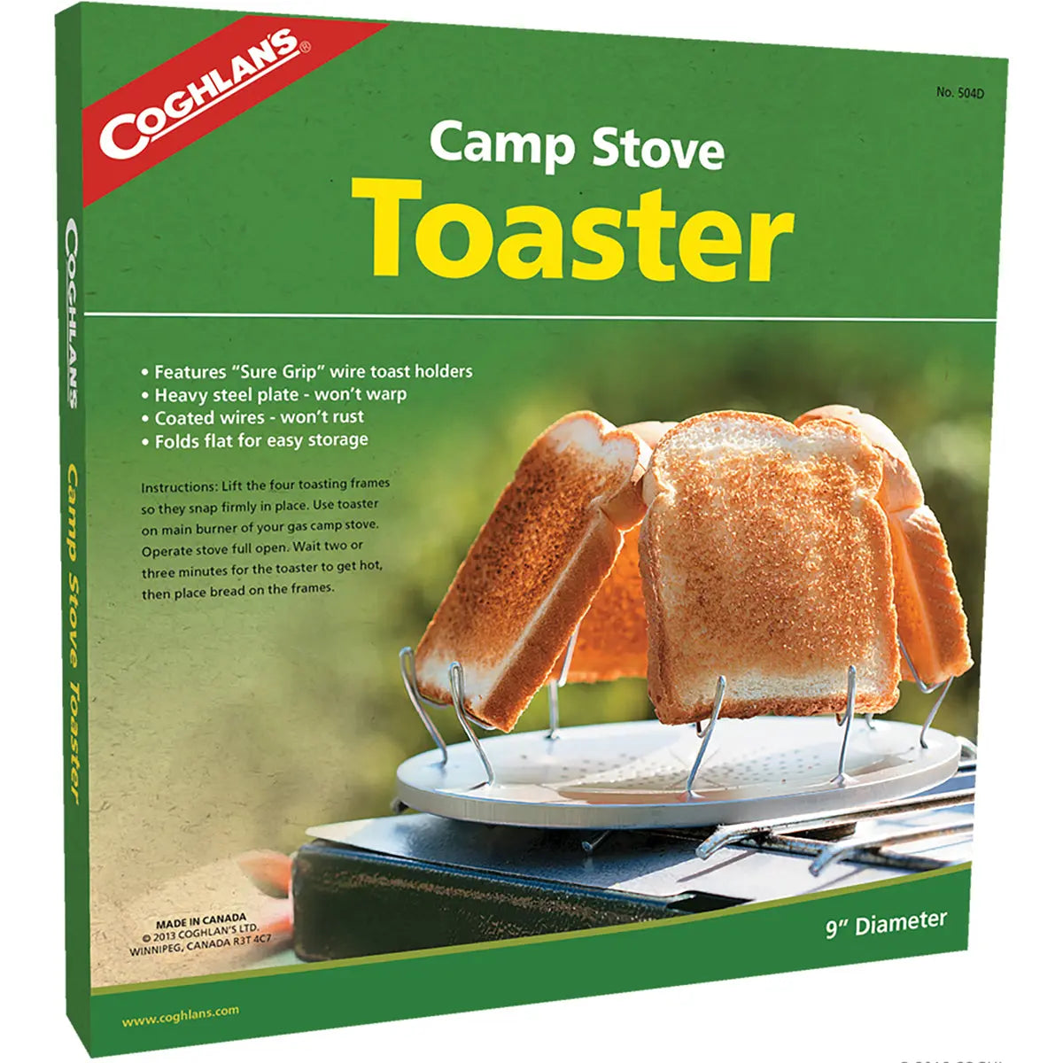 Coghlan's Camp Stove Toaster Steel Wire Toast Holders Compact Camping Cookware Coghlan's