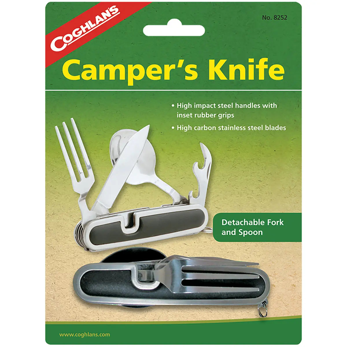 Coghlan's Camper's Knife, Detachable Fork & Spoon, Camping Utensil Cutlery Coghlan's