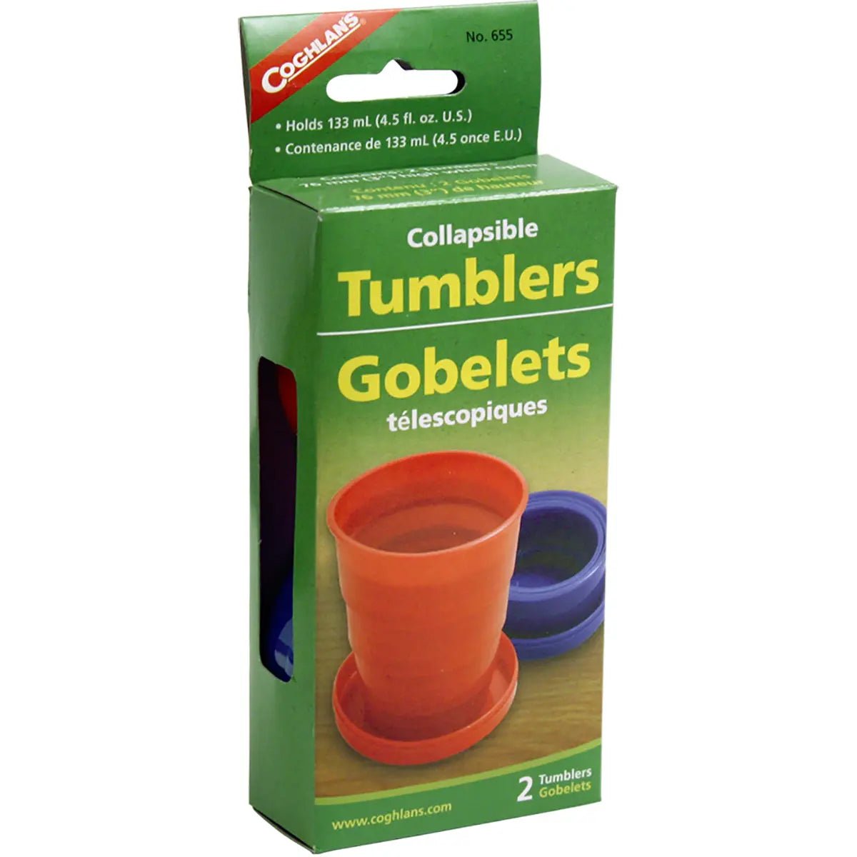Coghlan's Collapsible Tumblers 2-Pack - Red/Blue Coghlan's