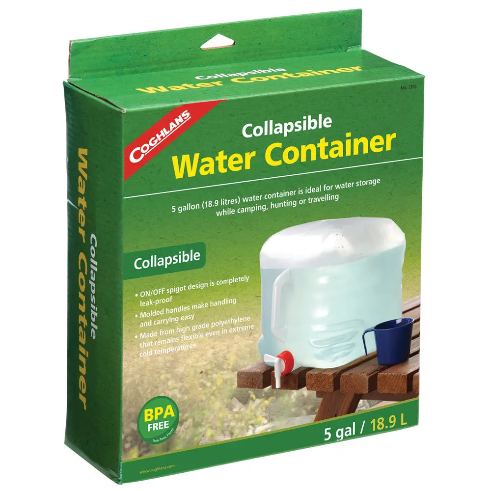 Coghlan's Collapsible Water Container, 5 Gallon Emergency Camping Storage Coghlan's