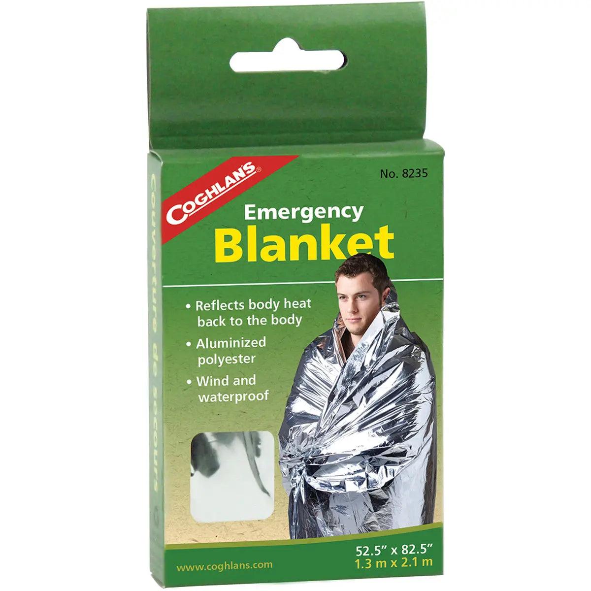 Coghlan's Emergency Blanket, 52.5" x 82.5", Waterproof & Windproof, Survival Coghlan's