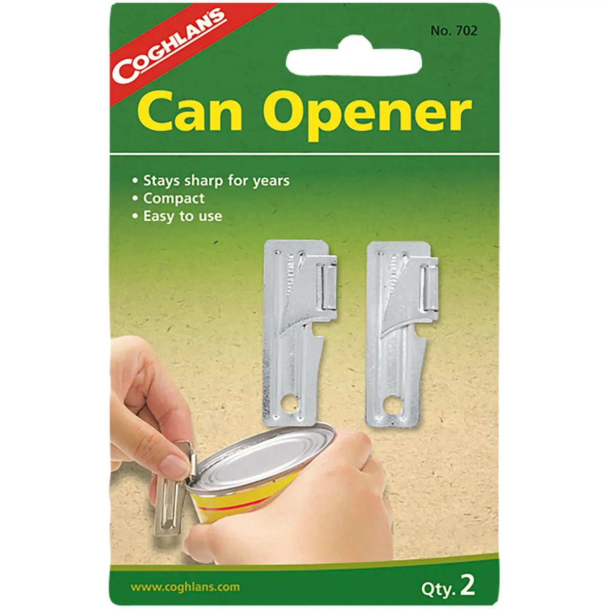 Coghlan's G.I. Can Openers (2 Pack) Compact Food Canned Emergency Survival Tool Coghlan's