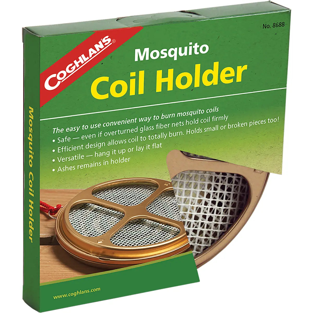 Coghlan's Mosquito Coil Holder, Glass Fiber Net Holds Firmly, Camping Outdoors Coghlan's