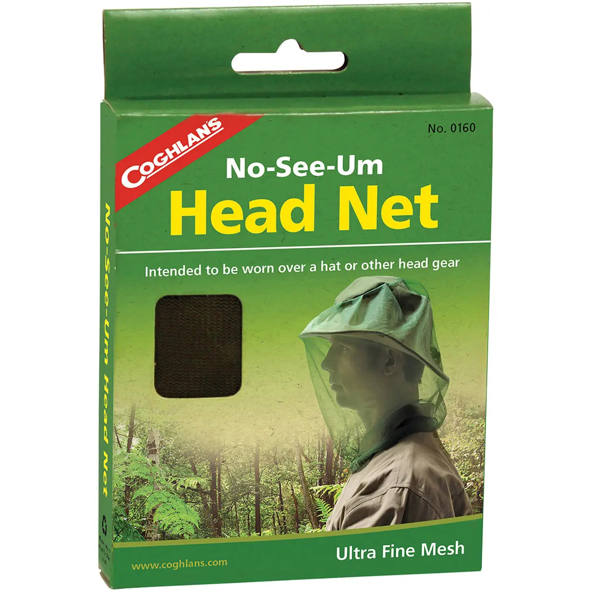 Coghlan's No-See-Um Head Net, Ultra Fine Mesh Stops Bugs, 1150 Holes Per Inch Coghlan's