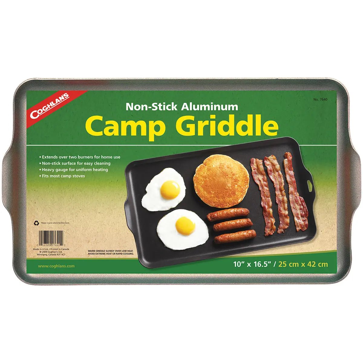 Coghlan's Non-Stick Aluminum Camp Griddle, Covers 2 Burners, Stoves Kitchen Fire Coghlan's