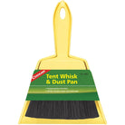 Coghlan's Tent Whisk & Dust Pan, Plastic Broom Sweeper Snaps into 8 1/2" Bin Coghlan's