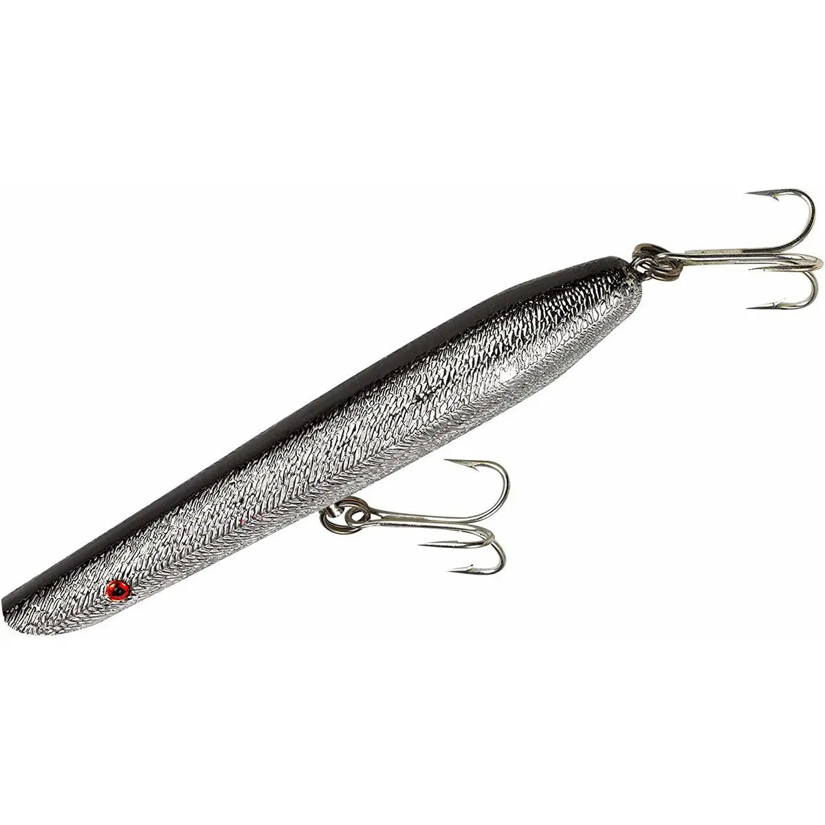 Cotton Cordell 6" Pencil Popper 1 oz Fishing Lure - Chrome/Black Back Cotton Cordell