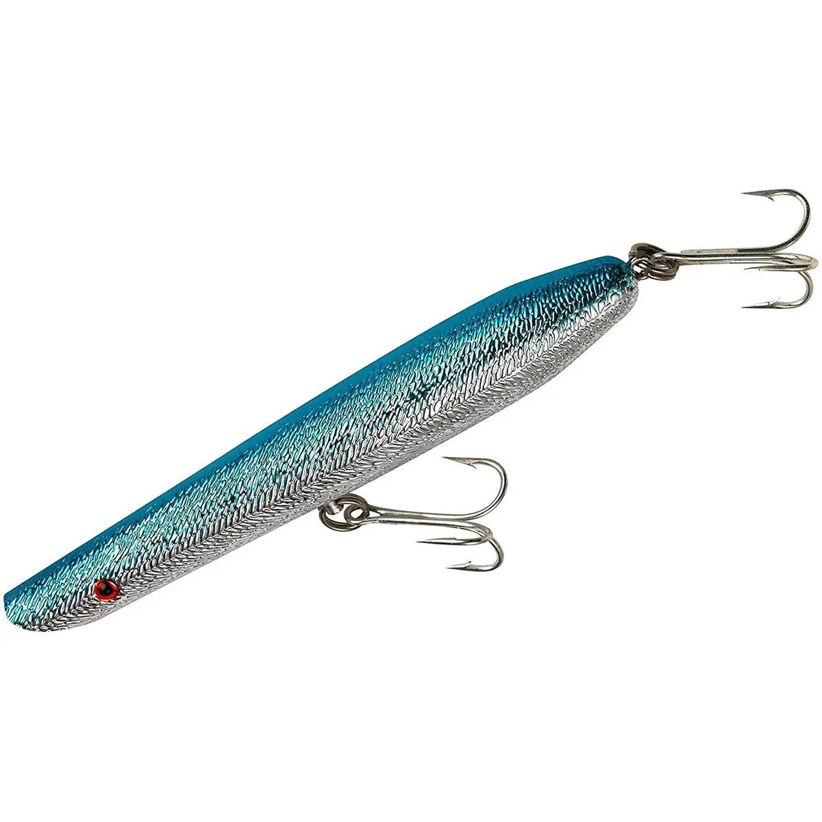 Cotton Cordell 7" Pencil Popper 2 oz Fishing Lure - Chrome/Blue Back Cotton Cordell