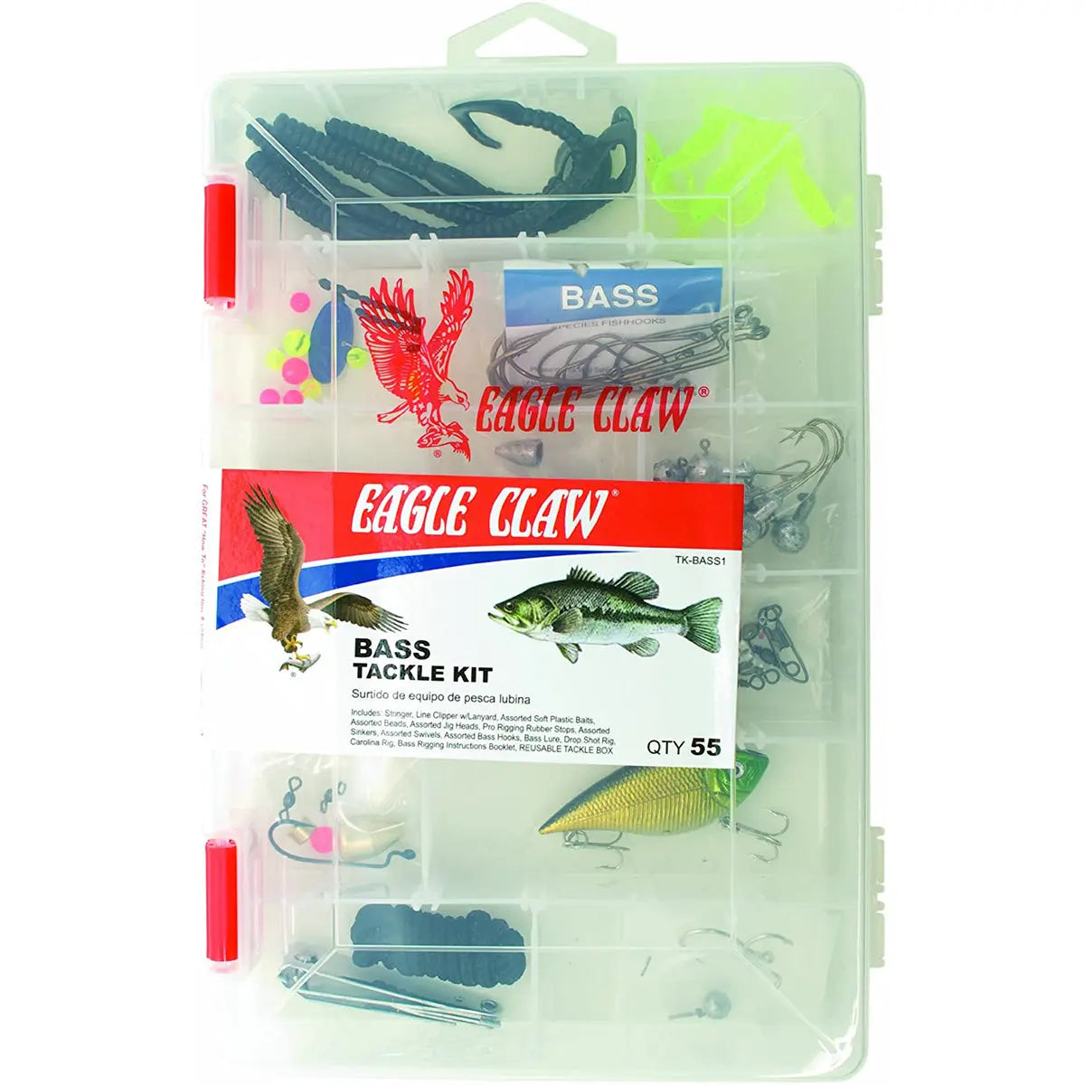Eagle Claw Bass Fishing Tackle Kit Eagle Claw