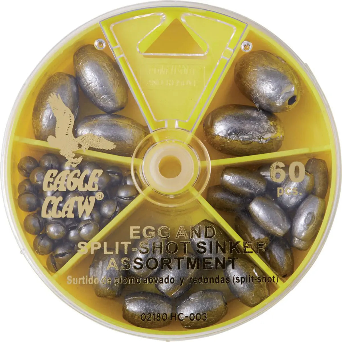 Eagle Claw Egg and Split-Shot Sinkers Dial Pack Eagle Claw