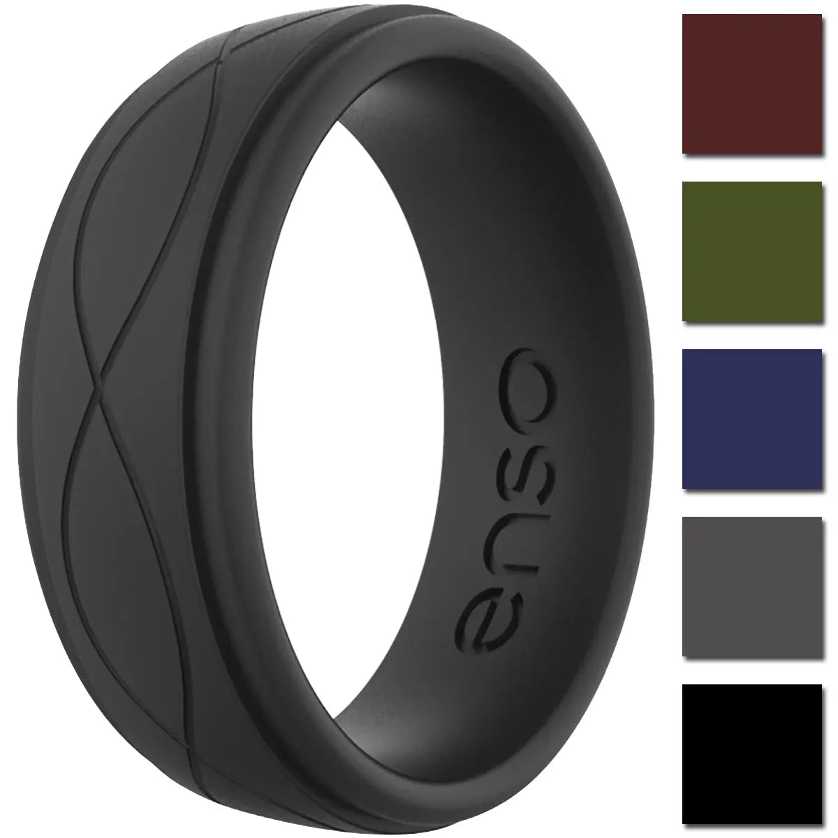 Enso Rings Men's Infinity Series Silicone Ring Enso Rings