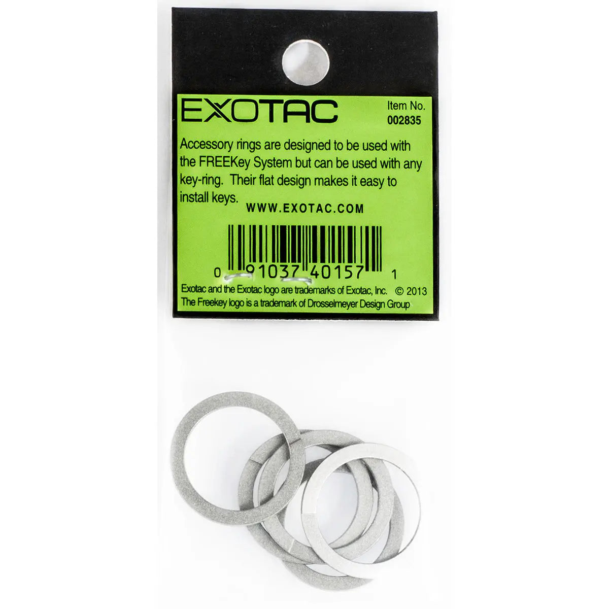 Exotac FREEKey Accessory Spare Key Rings (5 pieces) Exotac