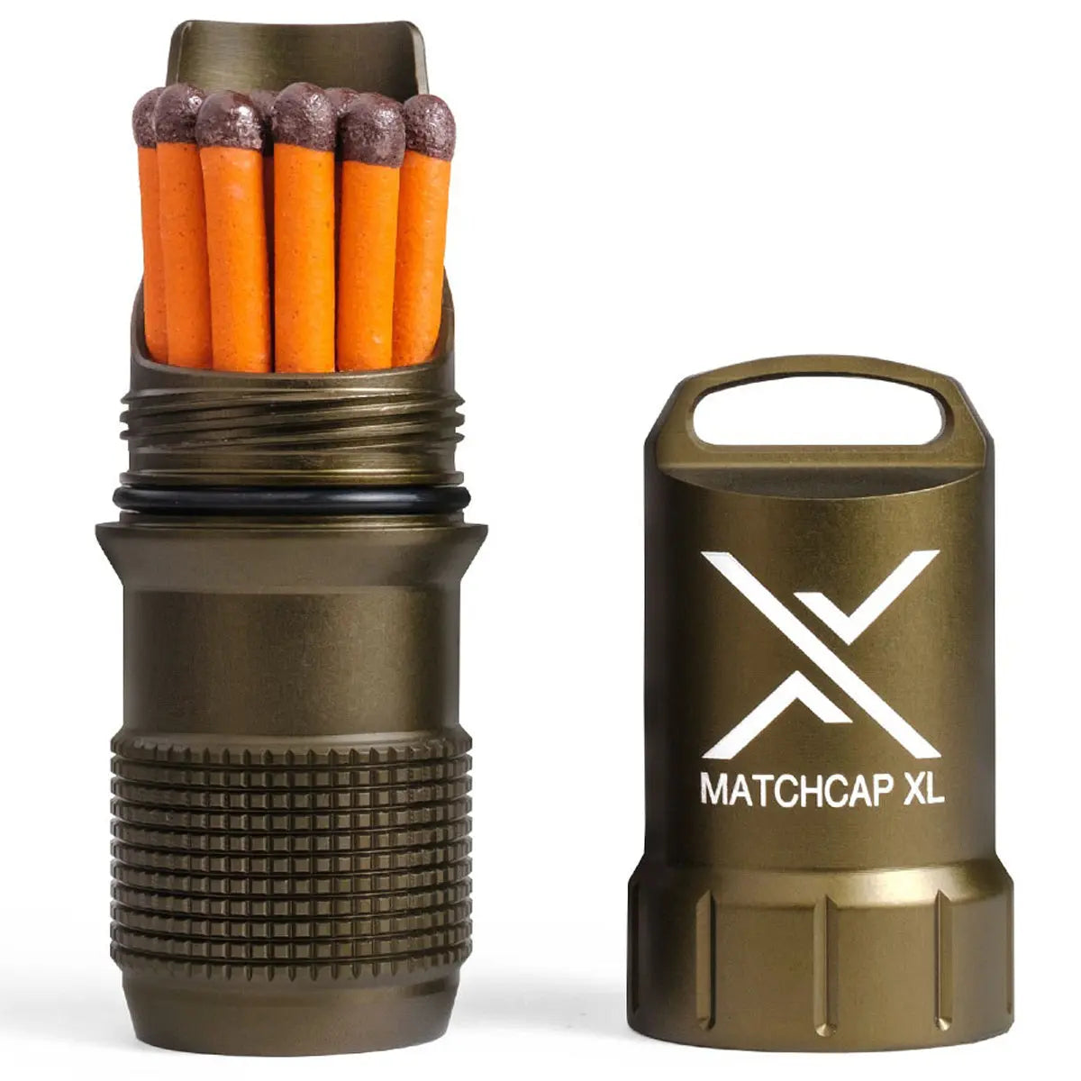 Exotac MATCHCAP XL Waterproof Match and Striker Case Exotac
