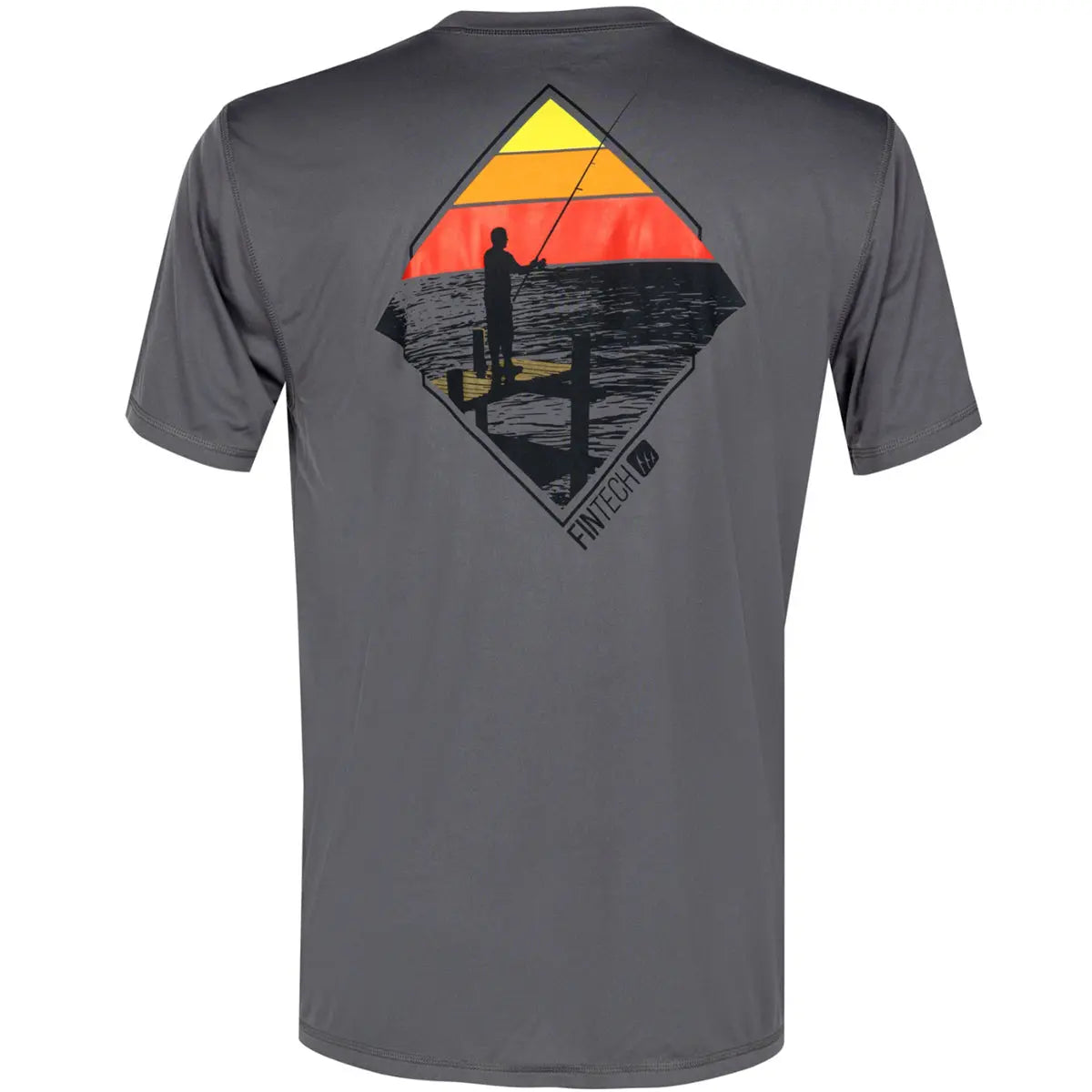 Fintech Dock Life Sun Defender UV T-Shirt - Castlerock Fintech