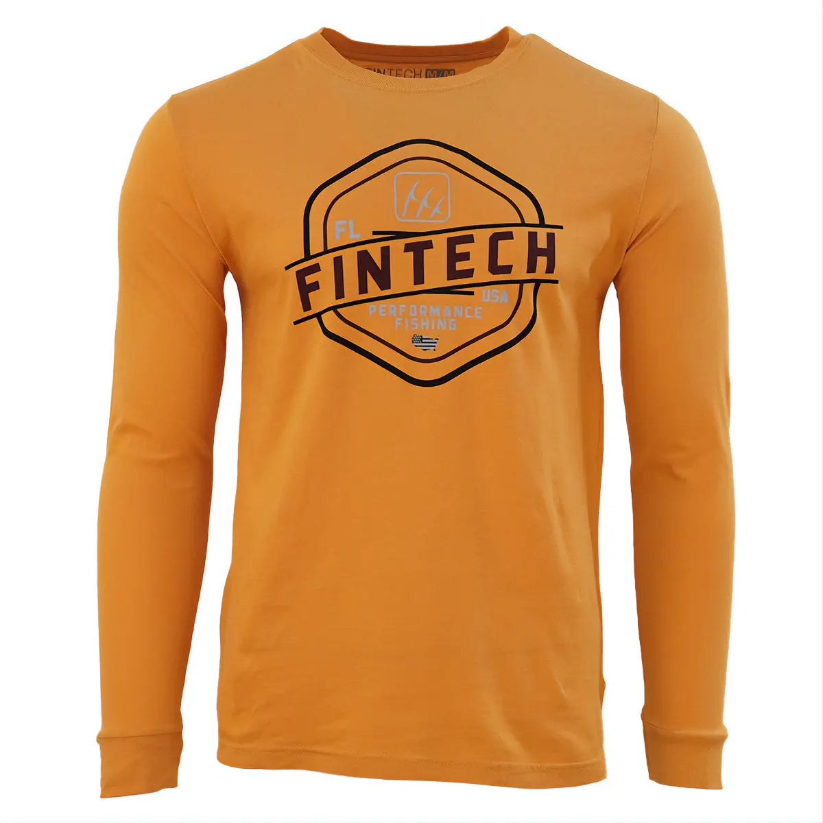 Fintech FPF Badge Long Sleeve Graphic T-Shirt - Autumn Blaze Fintech