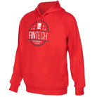 Fintech FPF Rising Point Breeze Fleece Pullover Hoodie - High Risk Red Fintech