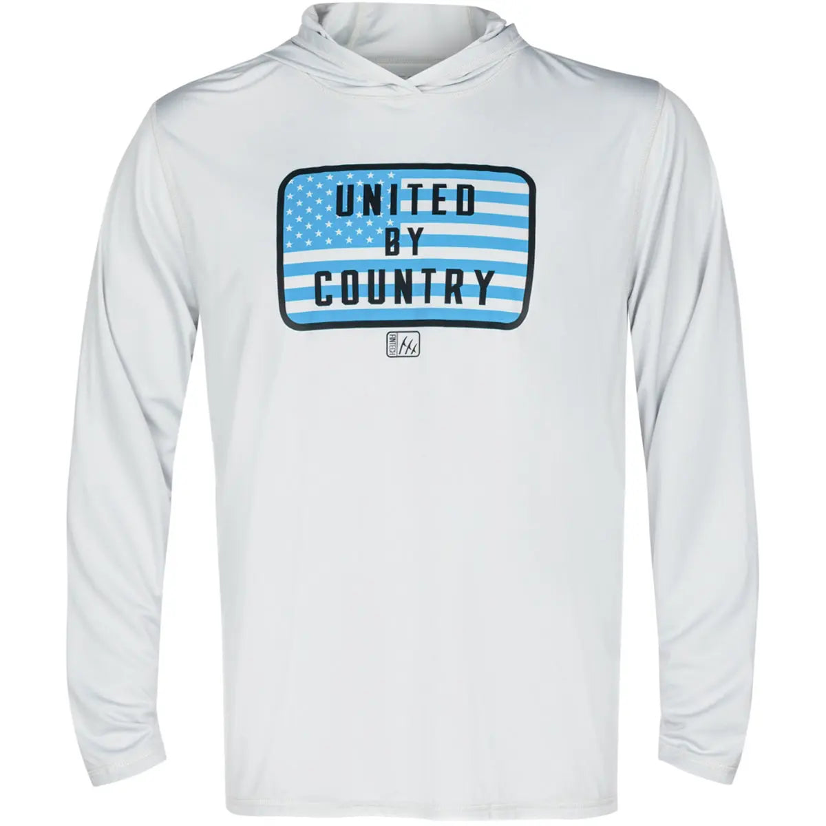 Fintech United By Country UV Pullover Hoodie - Glacier Gray Fintech