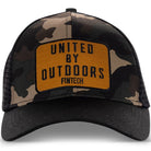 Fintech United By Outdoors Snapback Hat - Dune Fintech