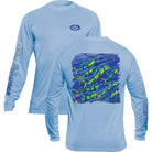 Flying Fisherman Pasta Mahi Performance Long Sleeve T-Shirt - Blue Mist Flying Fisherman