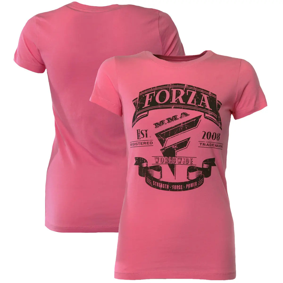 Forza Sports Women's "Origins" MMA T-Shirt - Hot Pink Forza Sports