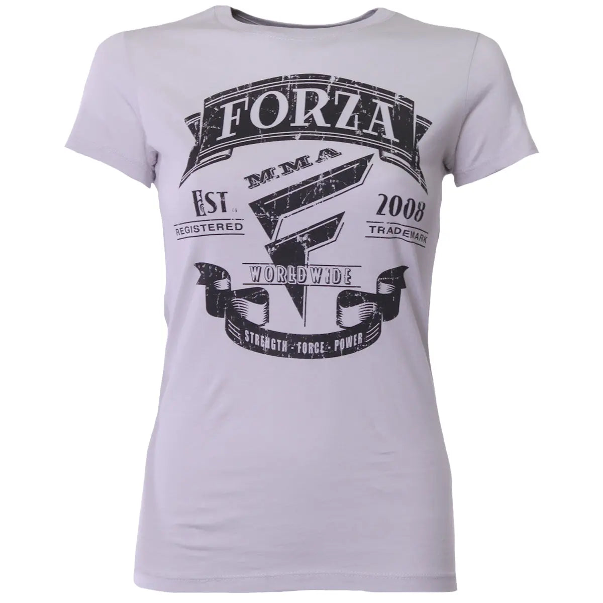 Forza Sports Women's "Origins" MMA T-Shirt - Silver Forza Sports