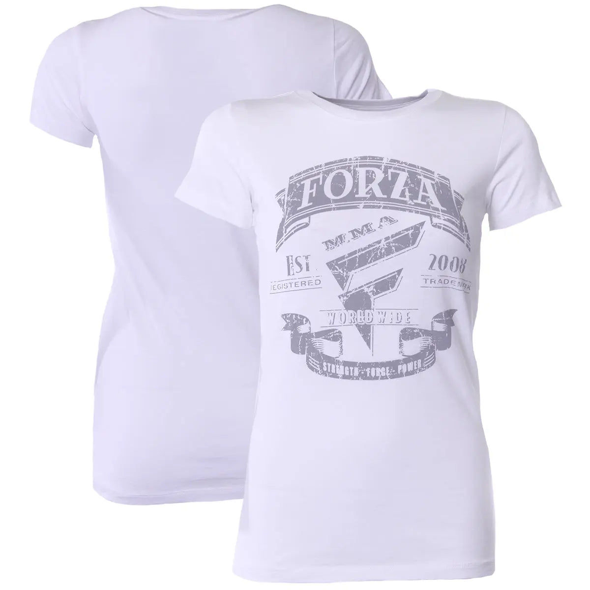 Forza Sports Women's "Origins" MMA T-Shirt - White Forza Sports