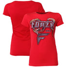Forza Sports Women's "Slither" MMA T-Shirt - Red Forza Sports