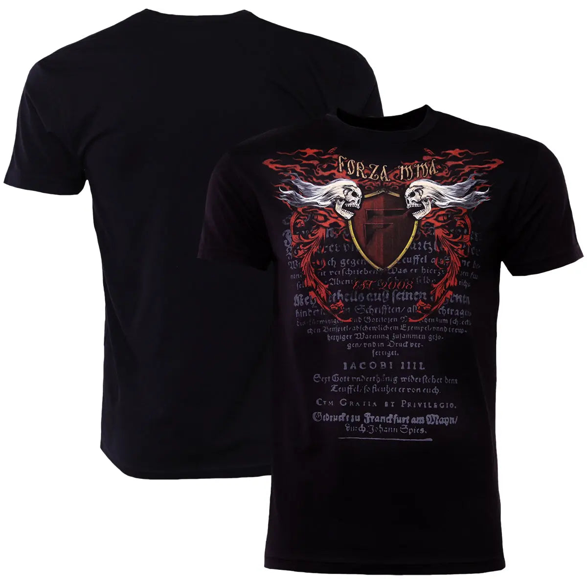 Forza Sports "Immortal Crest" MMA T-Shirt - Black Forza Sports