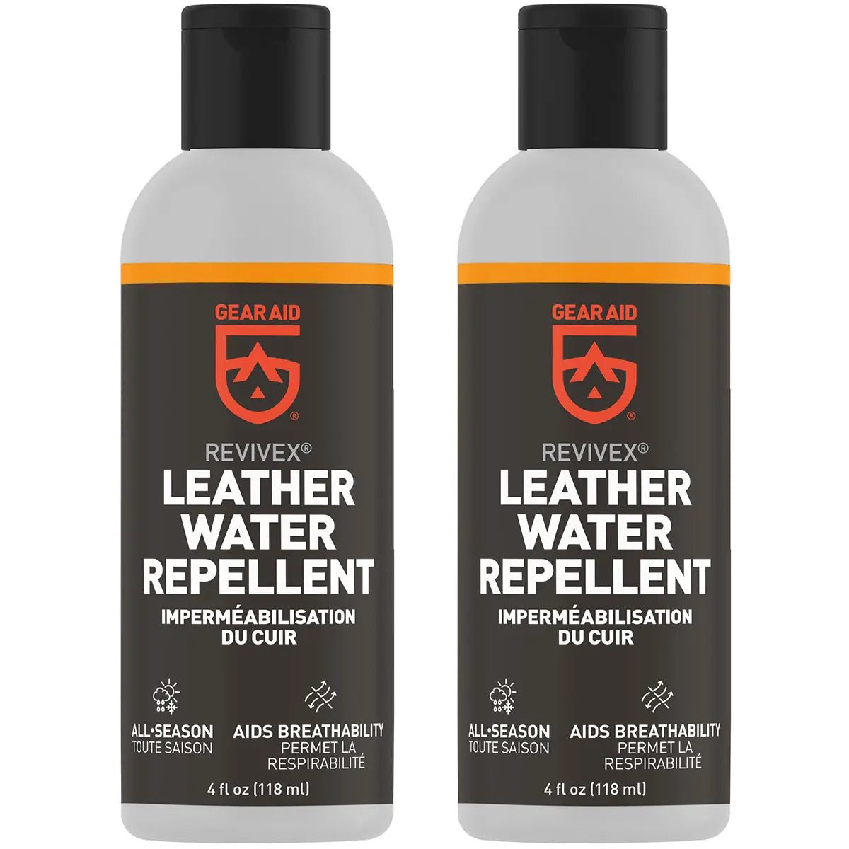 Gear Aid Revivex 4 oz. Leather Footwear Water Repellent - 2-Pack Gear Aid