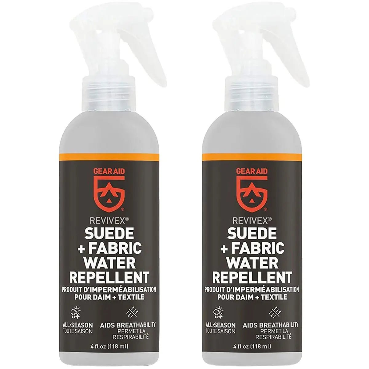 Gear Aid Revivex 4 oz. Suede and Fabric Footwear Water Repellent - 2-Pack Gear Aid