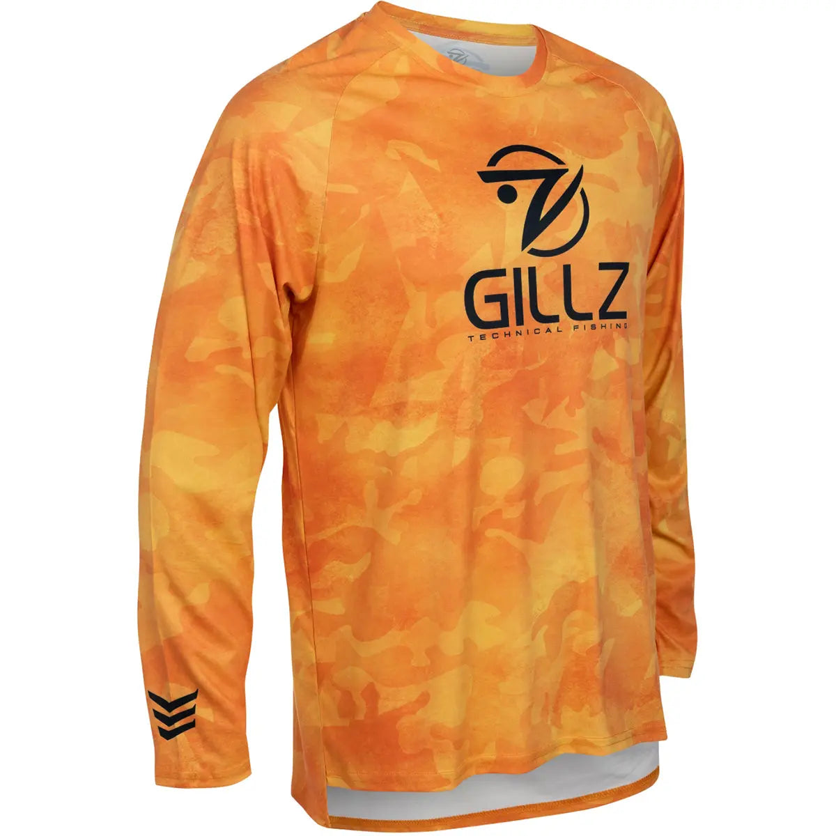 Gillz Contender Series Burnt UV Long Sleeve T-Shirt - Sun Orange Gillz