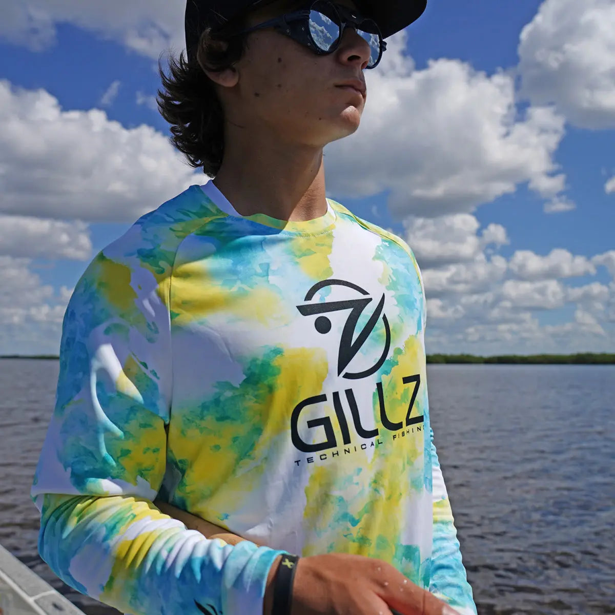 Gillz Contender Series Mahi DPM UV Long Sleeve T-Shirt - Blazing Yellow Gillz