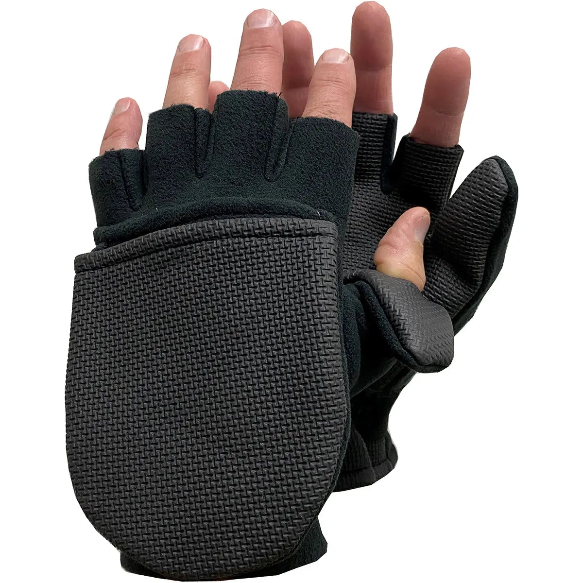 Glacier Glove Alaska River Series Flip Mitts - Black Glacier Glove